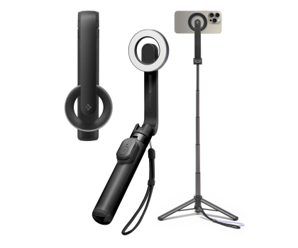 Kijek do selfie Spigen Magsafe Bluetooth Selfie Stick Tripod Black